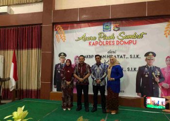 Pisah-Sambut Kapolres Dompu Digelar di Pandopo