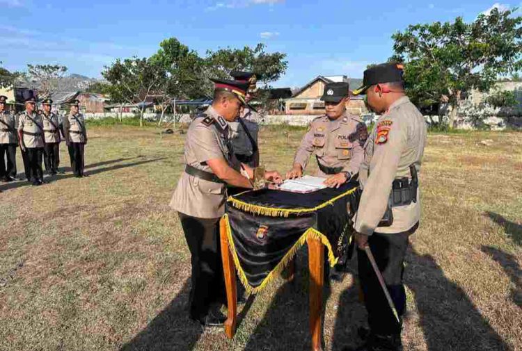 Para Perwira Polres Dompu Yang Dimutasi dan Promosi Jabatan Disertijab