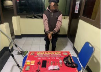 Kedapatan Bawa Sabu 7,9 Gram, Seorang Pemuda Desa Baka Jaya Dibeku Polisi