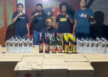 Sopir Truk Diamankan, Ratusan Botol Miras Disita Polres Dompu