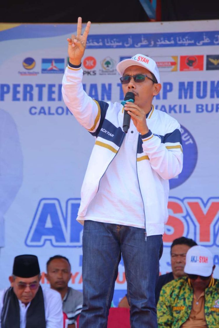 Kampanye AKJ-Syah, Andi Bachtiar Tantang 12 Desa se Pekat