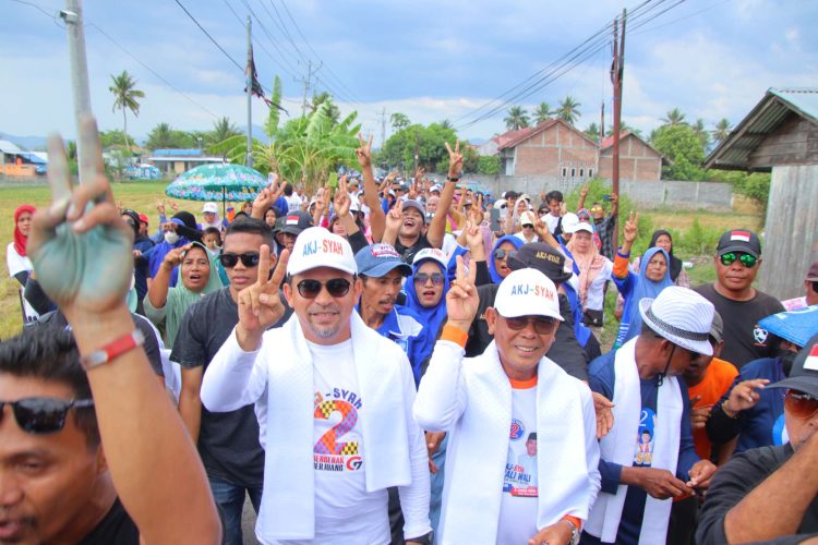 Ribuan Warga Wawonduru Ramaikan Blusukan AKJ-Syah