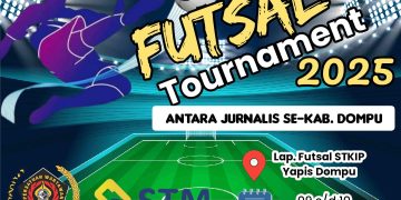 Meriahkan HUT RI 2025, PWI Dompu dan STM Gelar Lomba Futsal