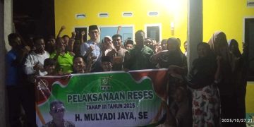 Reses Anggota Dewan H.Mulyadi Jaya Disambut Hangat Warga Sorisakolo