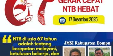 Pengurus JMSI Kabupaten Dompu Menyampaikan Selamat HUT NTB yang ke 67 tahun 2025
