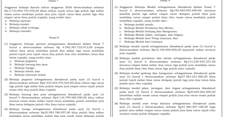 Sosialiasi APBD Provinsi NTB Tahun 2026