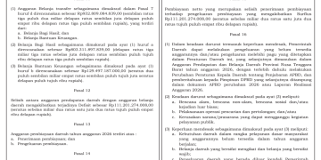 Sosialisasi APBD Provinsi NTB Tahun 2026