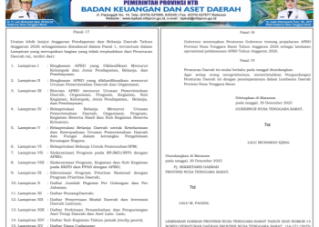 Sosialisasi APBD Provinsi NTB Tahun 2026