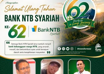 JMSI NTB Mengucapkan Selamat HUT Bank NTB Syariah Yang Ke 62